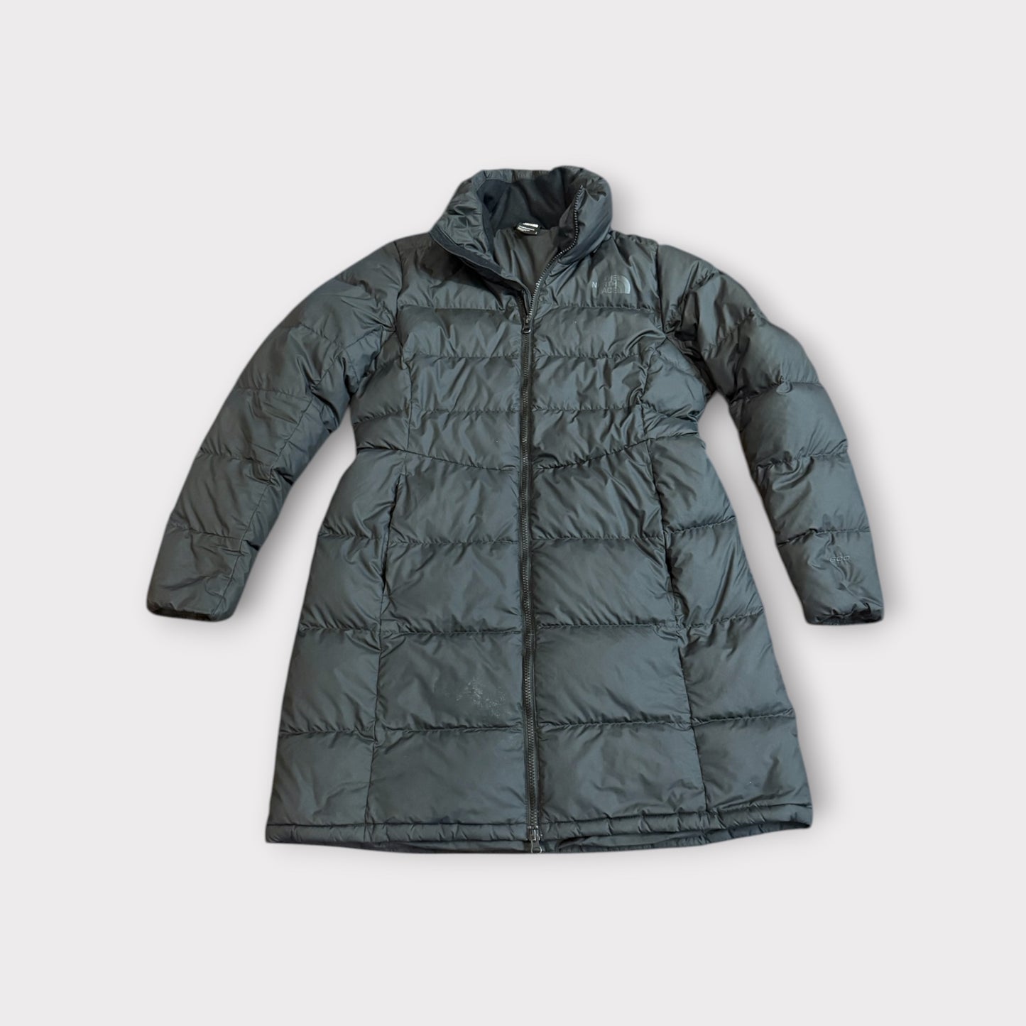The North Face Women’s 600 Fill Down Quilted Long Parka Puffer Jacket Black Large