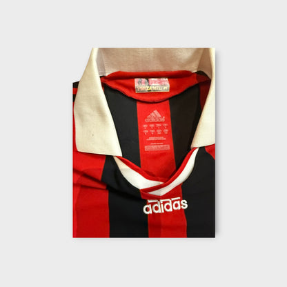 AC Milan 2008/2009 Home Long Sleeve Football Shirt Adidas Men’s Size L