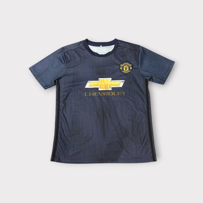 Manchester United Chevrolet Jersey Dark Blue Mens Estimated Small Soccer Shirt