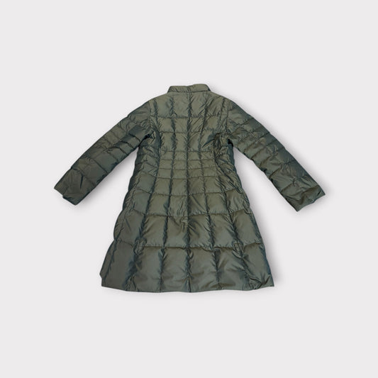 Moncler Patch Down Jacket Blouson Coat Parka Women Size 3 Dark Brown Shiny Vintage
