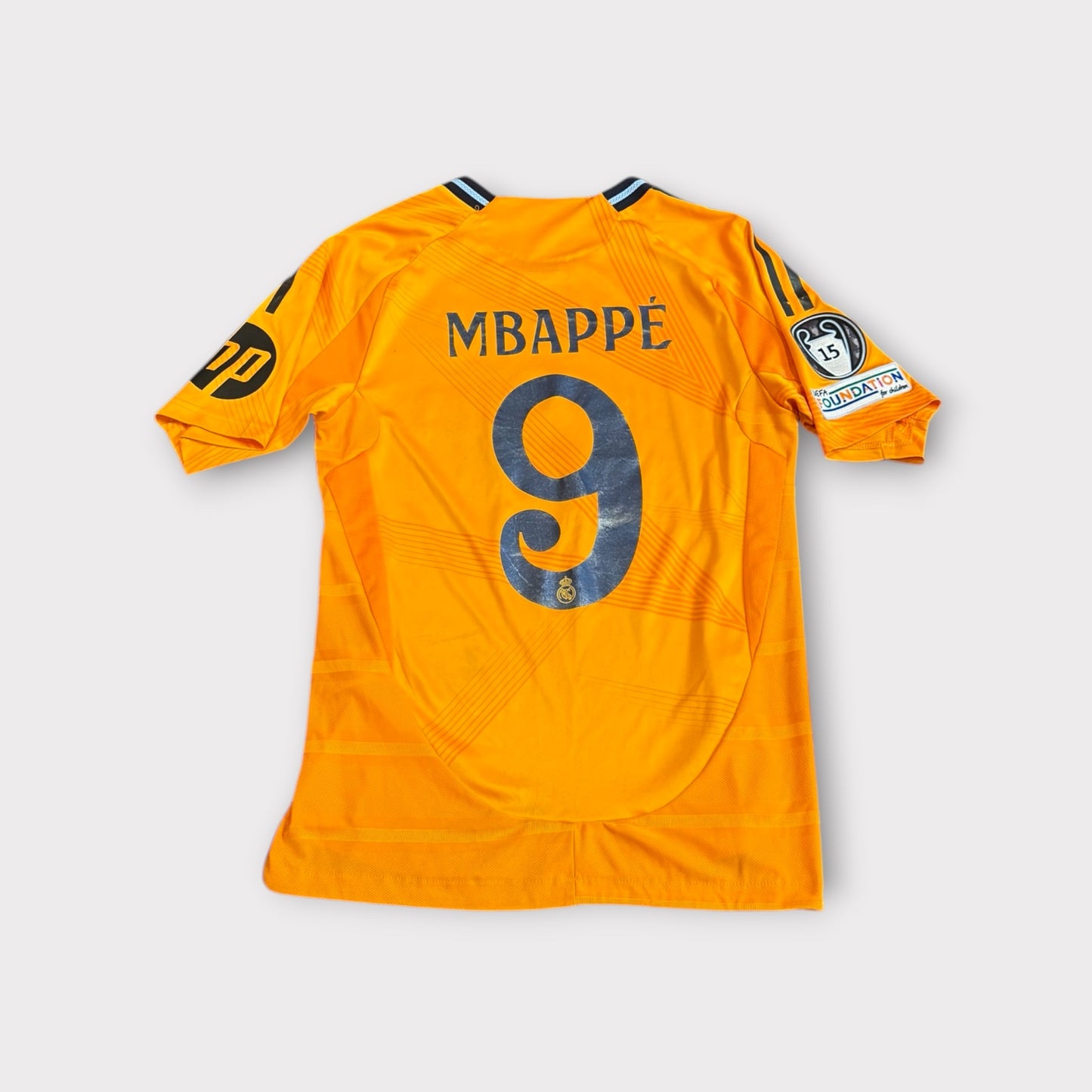 Adidas Real Madrid 2024/25 Away Jersey Mbappe 9 UCL Patches Preowned