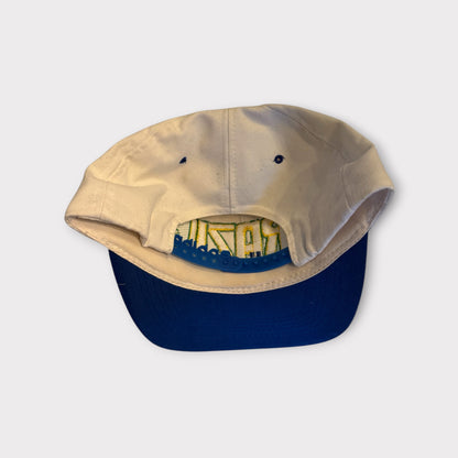 1990s Vintage Adidas Brazil Snapback Hat White South America Soccer FIFA Cap