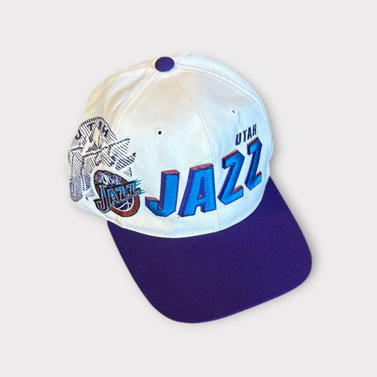 Vintage 90s Sports Specialties Utah Jazz Shadow Snapback Hat Cap Rare USA OSFA Adjustable