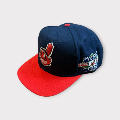 Vintage Annco Cleveland Indians 1948 World Series Champions Snapback Hat Rare MLB Cap