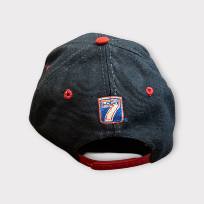 Vintage 90s Detroit Red Wings Adjustable Snapback Hat Black Red Rare NHL Cap