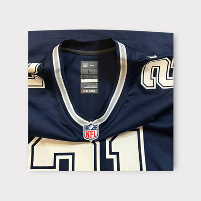 Ezekiel Elliott Dallas Cowboys Nike NFL Game Jersey Mens Large Blue
