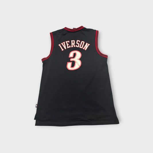Rare Authentic Allen Iverson Philadelphia 76ers Reebok Swingman Jersey Size 48 XL
