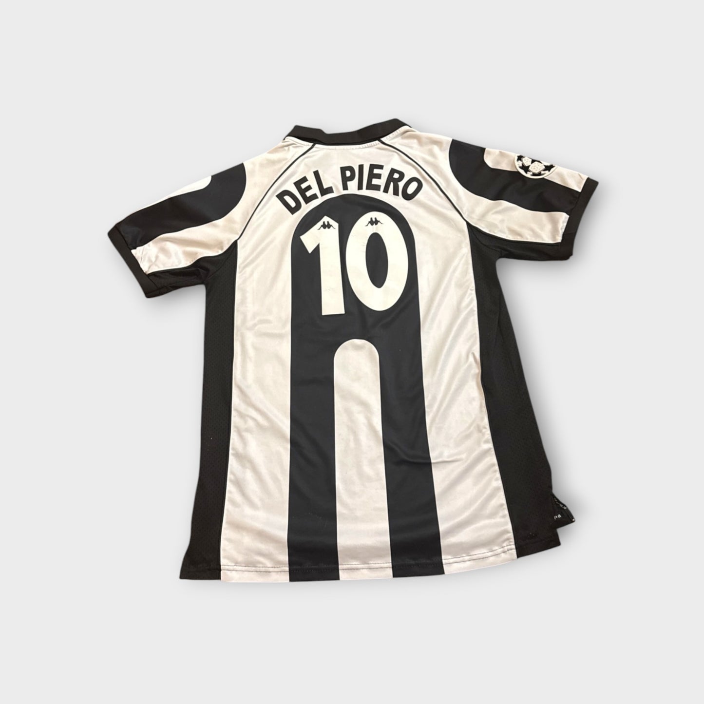 FC Juventus 1997-98 Home Jersey #10 Del Piero Kappa Soccer Football Shirt Size XL