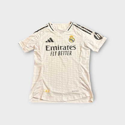 Real Madrid 2024/2025 Vini Jr #7 Home Jersey White Adidas UCL Size Small