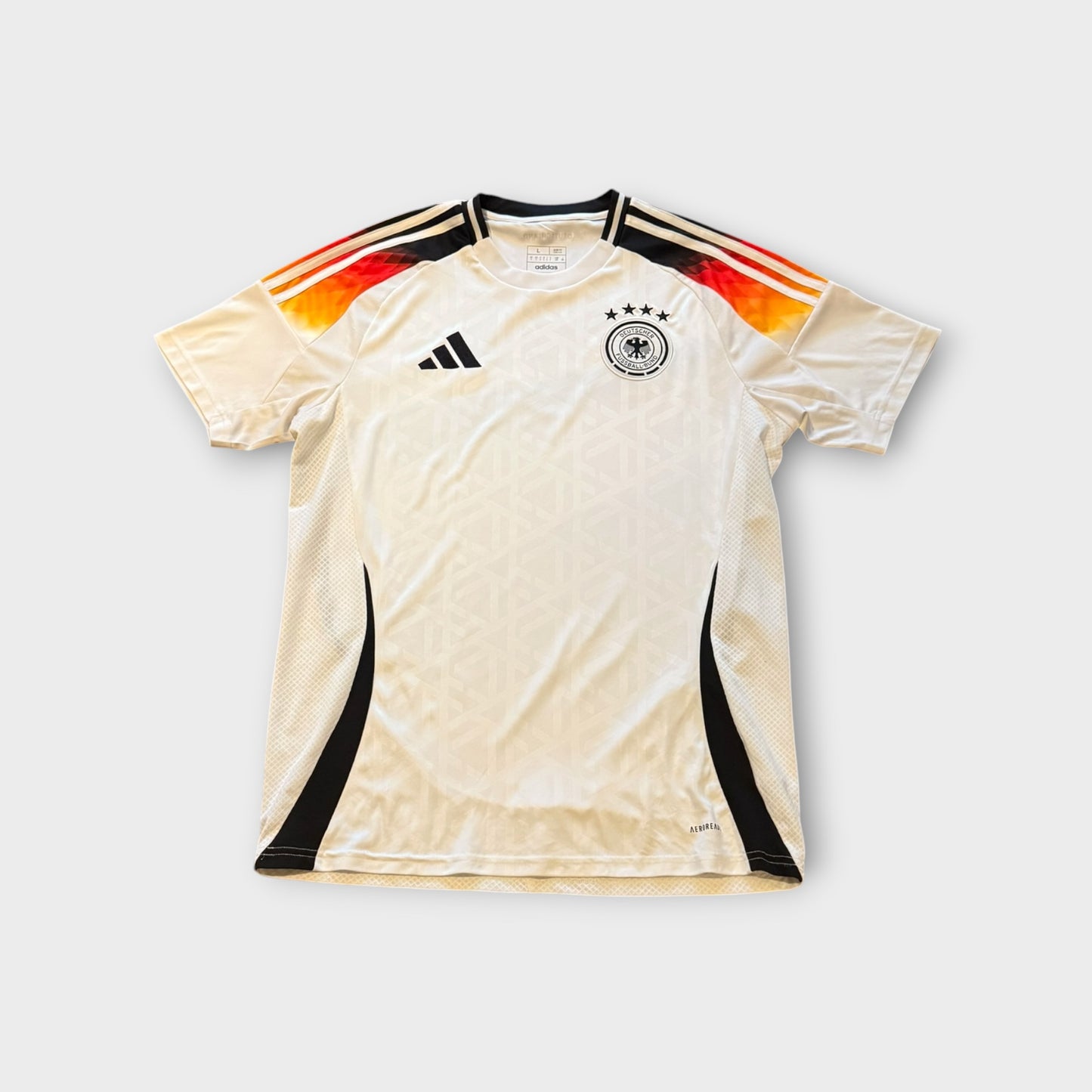 Germany National Team 2024 Home Soccer Jersey Adidas Men Size Large White Football Shirt
