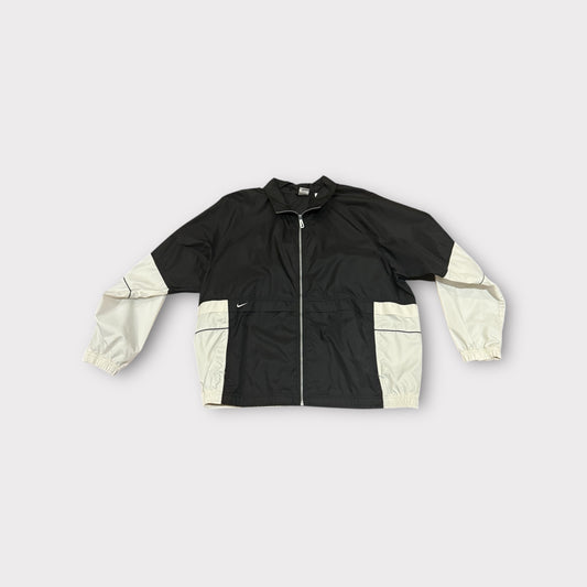Vintage Nike Color Block Windbreaker Black & White Size XXL