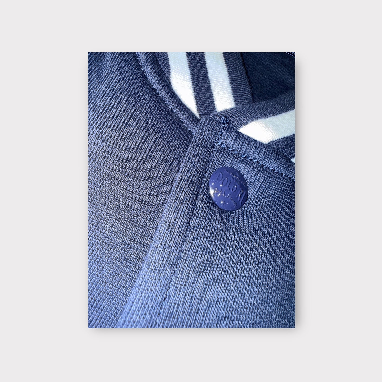 New Polo Ralph Lauren Navy Equestrian Crest Fleece Baseball Jacket – Men’s Medium – Gold Pony