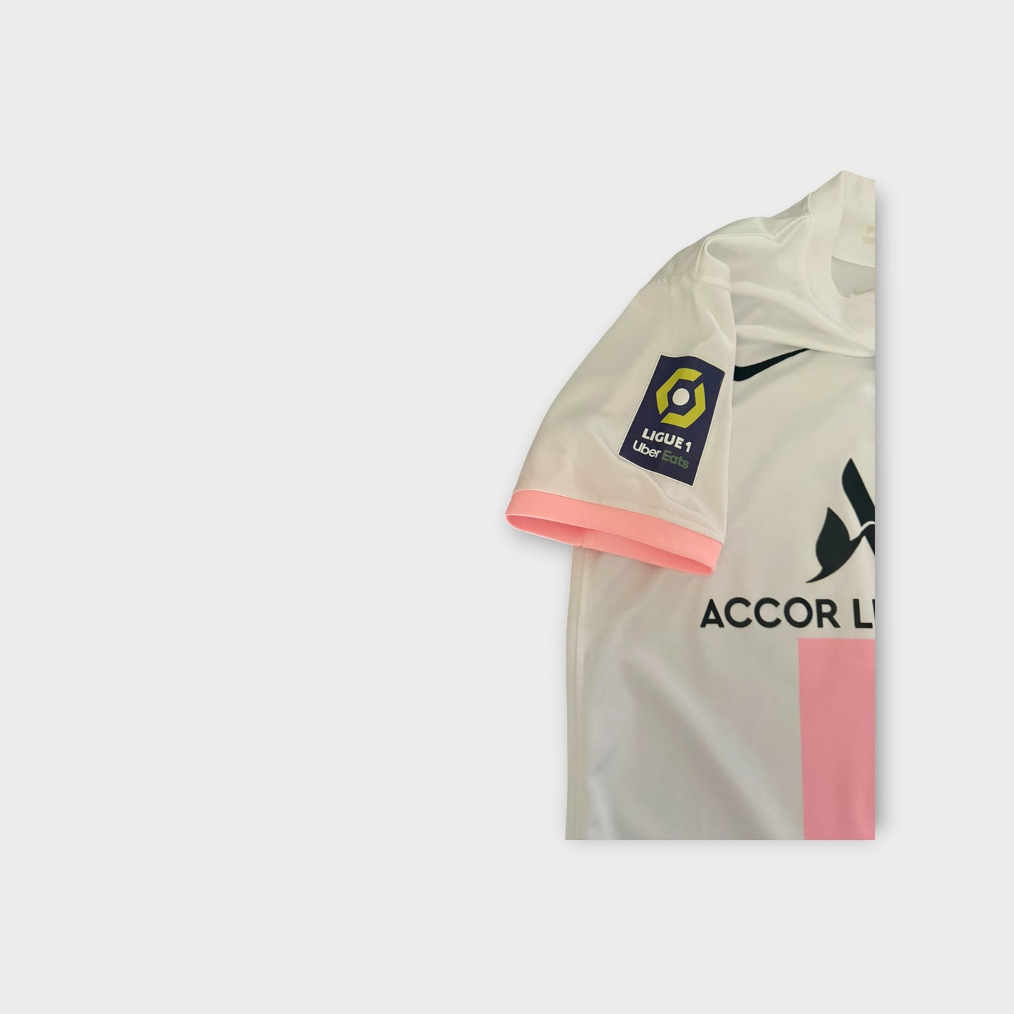 Nike PSG #10 Vato Jersey 2021-22 Paris Saint Germain White Pink Soccer Shirt Men’s Size Small