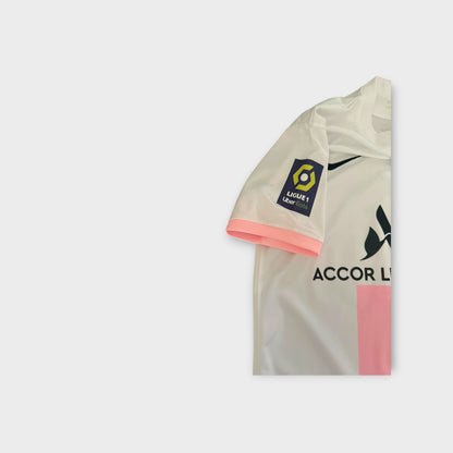 Nike PSG #10 Vato Jersey 2021-22 Paris Saint Germain White Pink Soccer Shirt Men’s Size Small