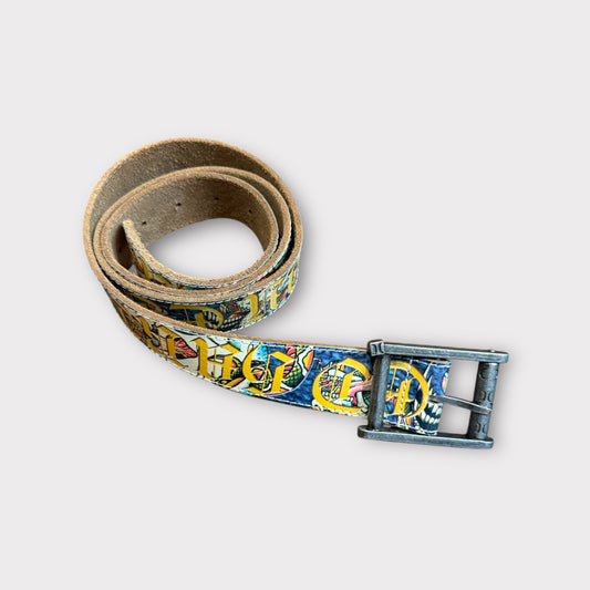 Vintage Ed Hardy Spell Out Belt – Falcon Eagle Logo – 44” Length