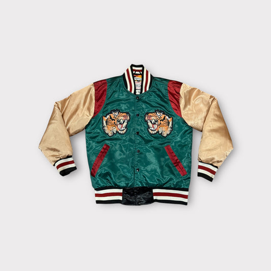 Wu-Tang Headgear Classics Olive Satin Graphic Lined Varsity Size Small