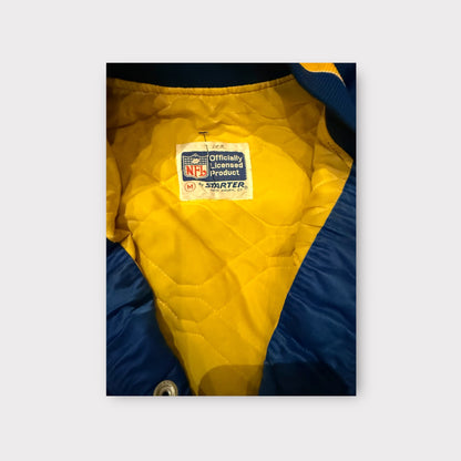Vintage 80s Starter Los Angeles Rams Satin Bomber Jacket – Men’s Medium