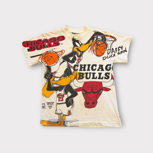 Vintage 1993 Chicago Bulls Daffy Duck Warner Bros NBA Changes Tee Jordan Rare