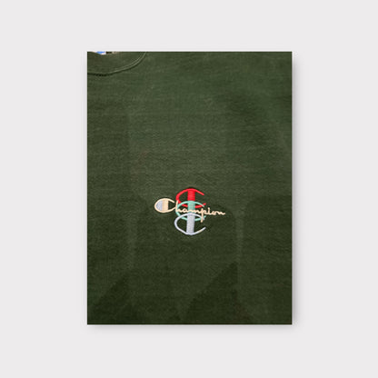 Vintage Champion Embroidered Triple C Crewneck Sweatshirt – XL (Green)