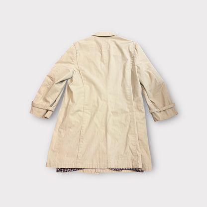 Vintage Christian Dior Paris Trench Coat 46 Beige – Classic Wool-Lined Jacket