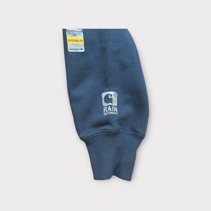 NWT Carhartt Rain Defender Hoodie Mens Large Navy Loose Fit Pullover Sweatshirt