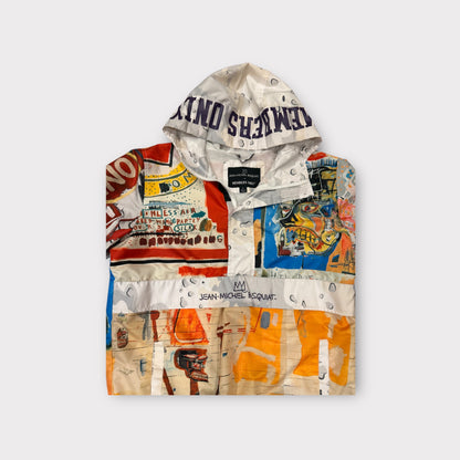 Vintage Jean Michel Basquiat Members Only 1/4 Zip Windbreaker Jacket Mens Large