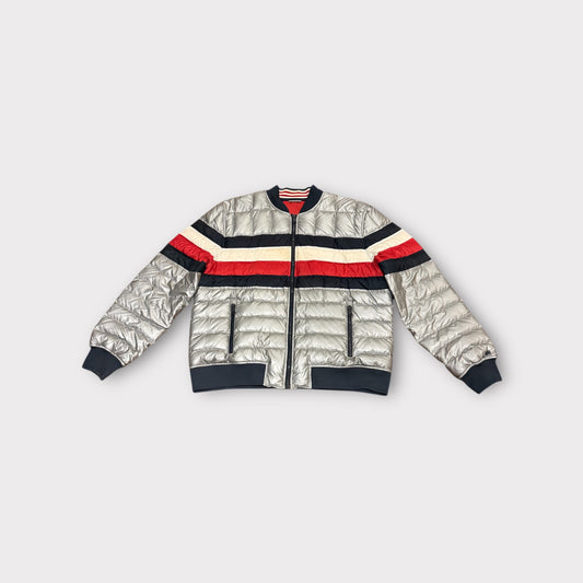 Tommy Hilfiger Metallic Silver Puffer Jacket – Men’s XL