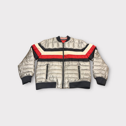Tommy Hilfiger Metallic Silver Puffer Jacket – Men’s XL