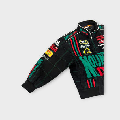 NASCAR JR Nation Dale Earnhardt Jr Mountain Dew Racing Jacket Kids Size S 5 6 Black