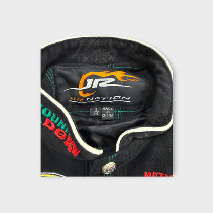 NASCAR JR Nation Dale Earnhardt Jr Mountain Dew Racing Jacket Kids Size S 5 6 Black