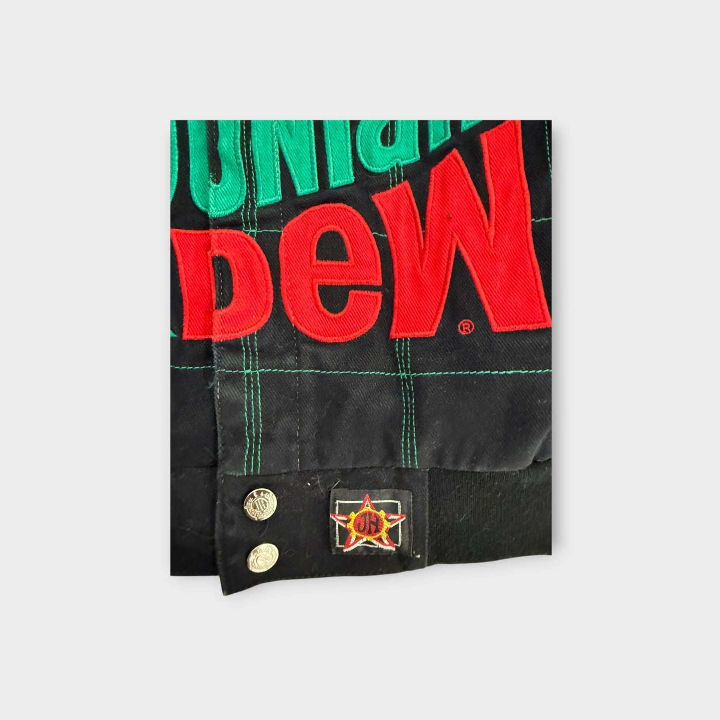 NASCAR JR Nation Dale Earnhardt Jr Mountain Dew Racing Jacket Kids Size S 5 6 Black