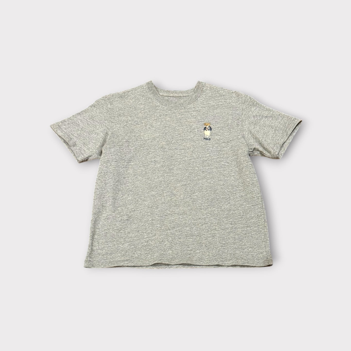 Women’s Polo Teddy Heavy T-Shirt Grey Small Ladies New Without Tags