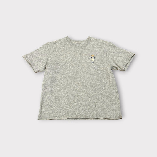 Women’s Polo Teddy Heavy T-Shirt Grey Small Ladies New Without Tags