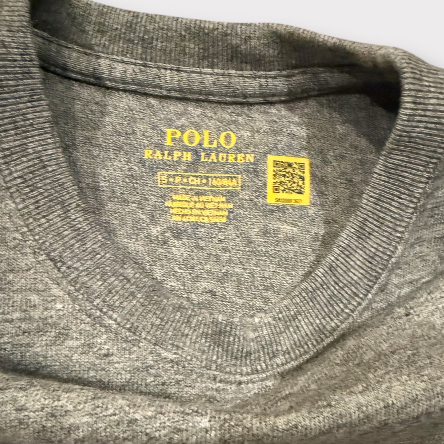 Women’s Polo Teddy Heavy T-Shirt Grey Small Ladies New Without Tags