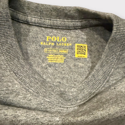 Women’s Polo Teddy Heavy T-Shirt Grey Small Ladies New Without Tags