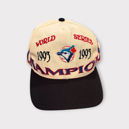 Vintage Toronto Blue Jays 1993 World Series Champions Snapback Hat Logo 7 MLB Cap
