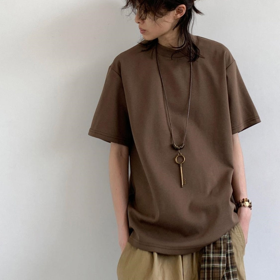 Short-sleeved Men's Crew Neck T-shirt