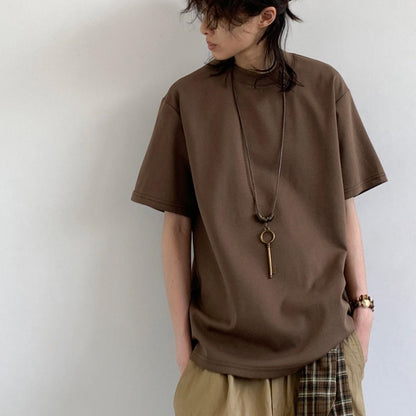 Short-sleeved Men's Crew Neck T-shirt