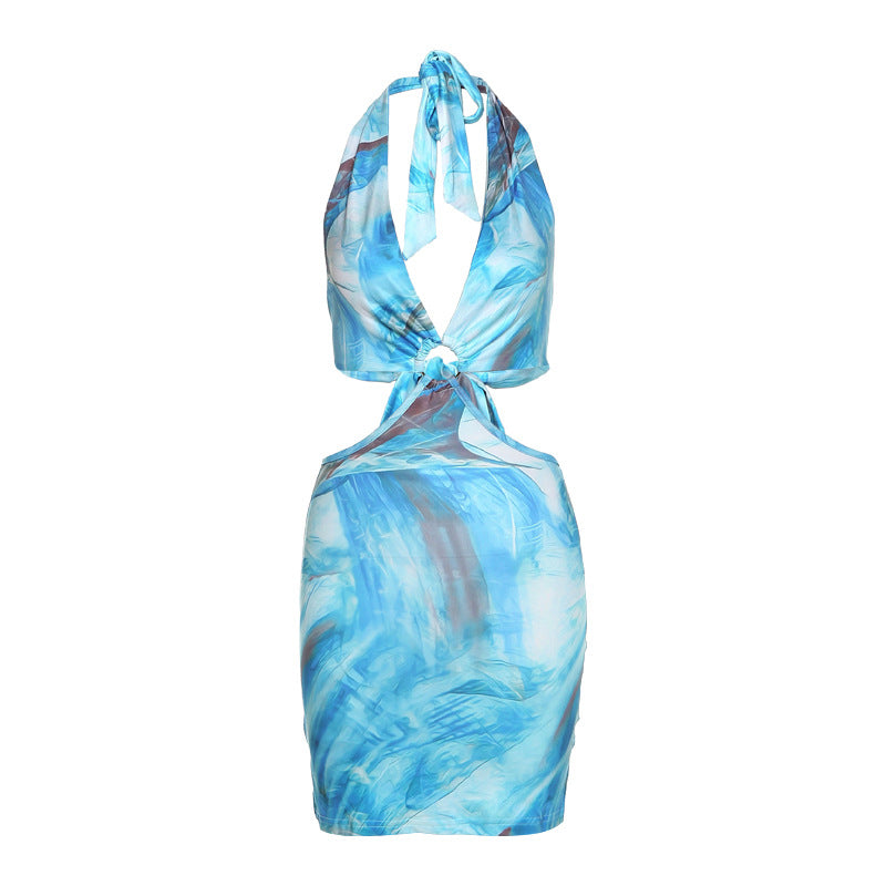 Women's Beach Low-cut Backless Dress