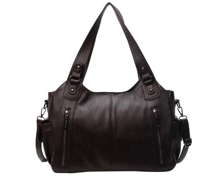 Retro Solid Color Handbag