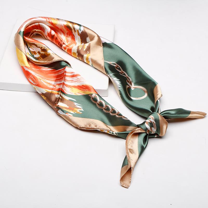 Silk Satin Equestrian Style Scarf