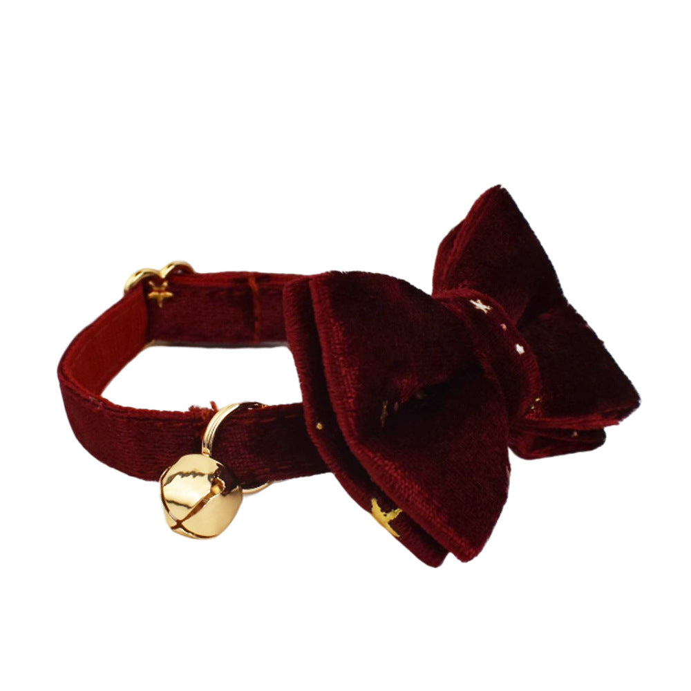 Cute Bell Bow Scarf Pet Collar