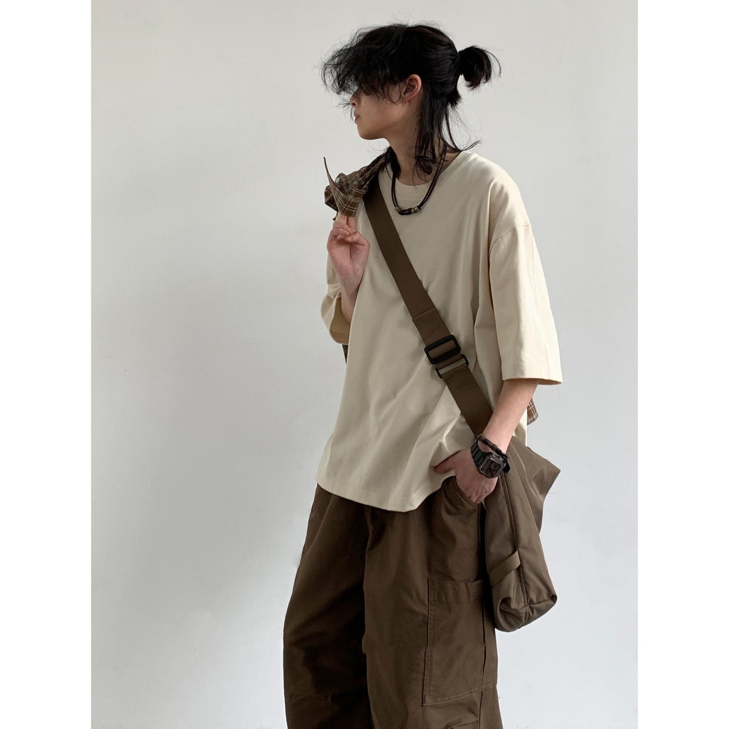 Short-sleeved Men's Crew Neck T-shirt