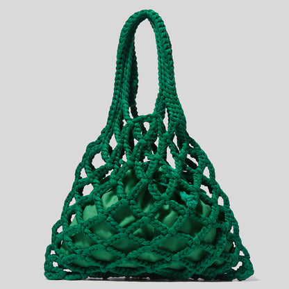 Woven Small Mesh Tote