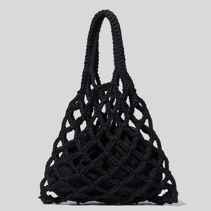 Woven Small Mesh Tote