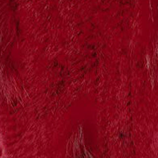 Rabbit Fur Woven Triangle Shawl