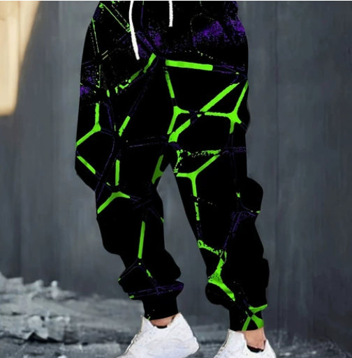 Digital Print Mens Casual Sweatpants