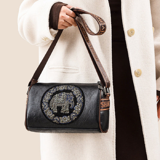 Vintage Diamond Shoulder Bag