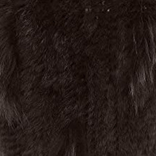 Rabbit Fur Woven Triangle Shawl