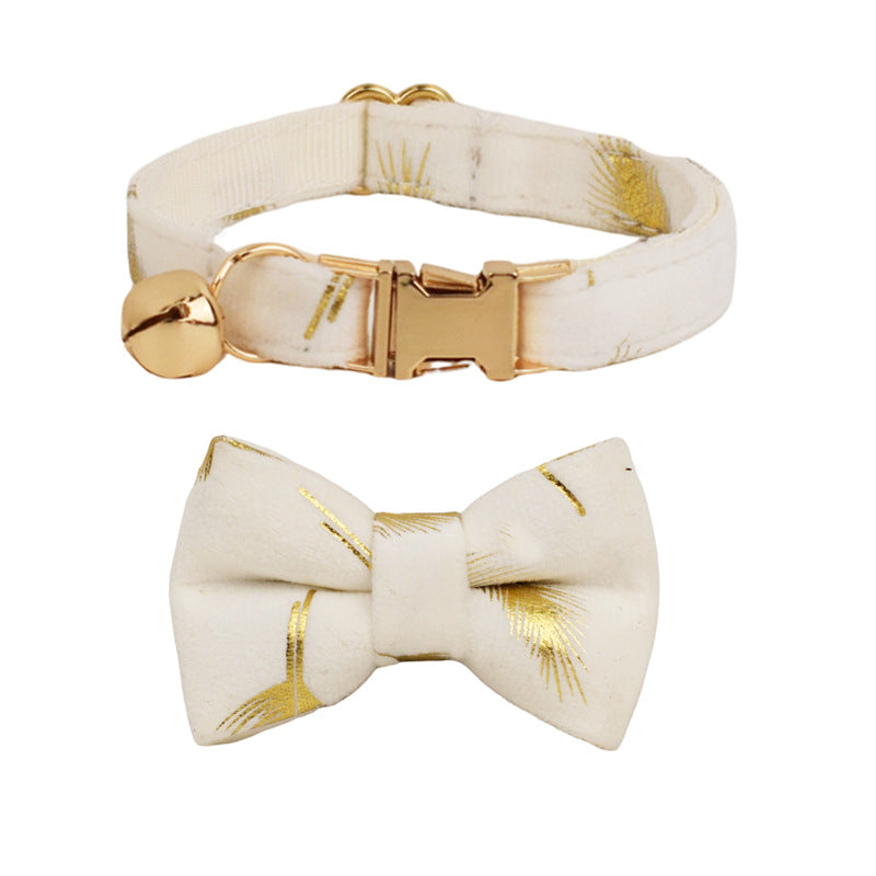 Cute Bell Bow Scarf Pet Collar